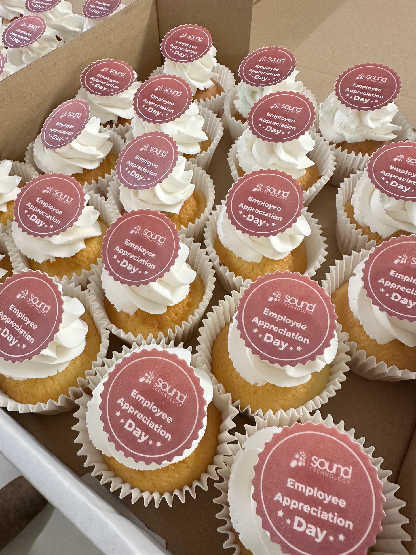 200 Branded/Corporate cupcakes including Delivery Made By us