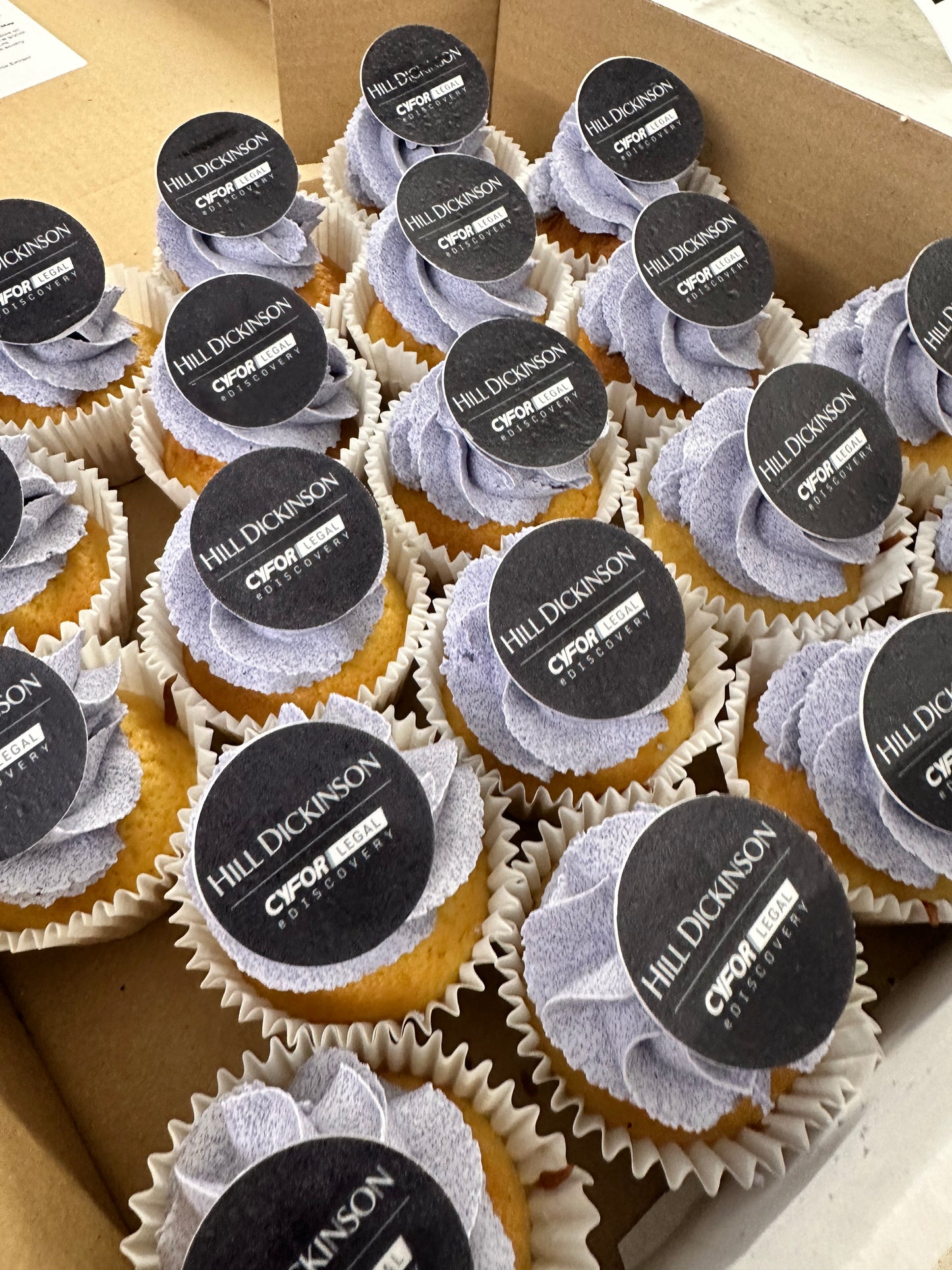 100 Branded/Corporate cupcakes including Delivery Made By us