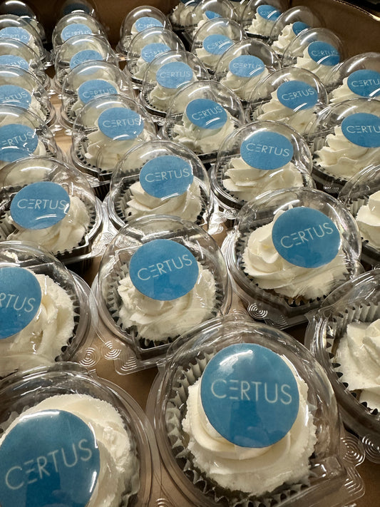 1000 Branded/Corporate cupcakes including Delivery Made By us