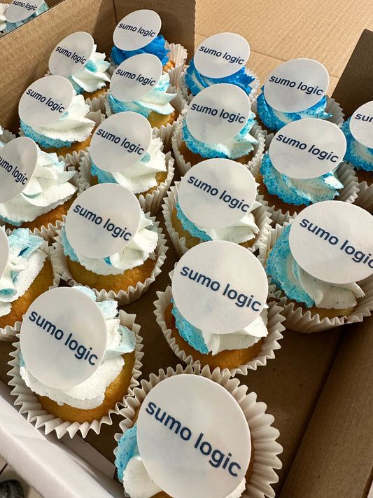 48 Branded/Corporate cupcakes including Delivery Made By us